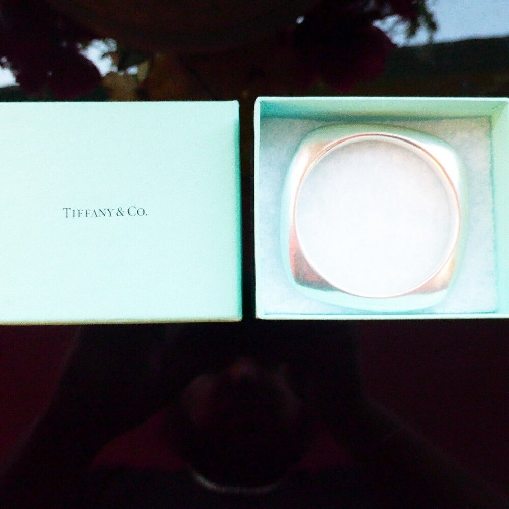 Tiffany & Co. Silver Square Bangle - Picture 4 of 12